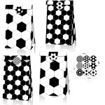 Lot de 12 sacs en papier de football - avec 18 autocollants - sacs cadeaux de football - sacs cadeaux ...