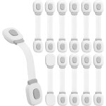 Lot de 12 verrous d'armoire pour bb, de qualit suprieure, pour tiroirs, rfrigrateur, sige de toilettes, ...