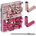 Lot de 120 petites bandes abrasives a ongles, 240 grit et 180 grit pour perceuse a ongles, mini manchons ...