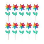 Lot de 14 moulins  vent colors pour jardin, pelouse et dcoration de fte ¿ jouets amusants pour enfants ...