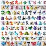 Lot de 144 pices pokmon figurine pok jouet alatoires