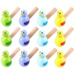 Lot de 15 sifflets en bois en forme d'oiseau, jouet ducatif pour enfants, cadeau (couleur alatoire) ...