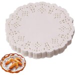 Lot de 150 napperons jetables en papier de 6, 5 - pour gâteaux, desserts, collations, mariages, fêtes ... Lot de 150 napperons jetables en papier de 6, 5 - pour gâteaux, desserts, collations, mariages, fêtes ...