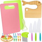 Lot de 18 couteaux de enfants, kit couteaux de scurit, ustensile cuisine enfant, montessori couteau ...