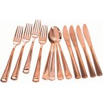 Lot de 18 couverts en plastique mtallique brillant, vaisselle de table, fourchettes, cuillres, couteau, ...