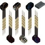 Lot de 18 fléchettes à pointe en acier - tiges et ailettes - jeu de fléchettes professionnelles en métal ... Lot de 18 fléchettes à pointe en acier - tiges et ailettes - jeu de fléchettes professionnelles en métal ...