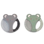 Lot de 2 anneaux de dentition r�frig�r�s - frogs - filibabba