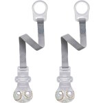 Lot de 2 attache - t�tines avec clip, unisexe, fermeture confortable pour toutes les t�tines sans anneau, ...