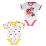 Lot de 2 bodies jaunes minnie mouse, 1 mois
