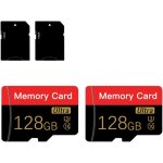 Lot de 2 cartes mémoire micro 128 go avec adaptateur c10 / u3 / uhs - i / a1, transflash, carte tf pour ... Lot de 2 cartes mémoire micro 128 go avec adaptateur c10 / u3 / uhs - i / a1, transflash, carte tf pour ...