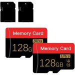Lot de 2 cartes micro sd 128 go avec adaptateur sd carte mmoire class 10 pour tablettes, appareils photos, ...