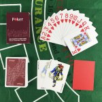Lot de 2 cartes de poker en plastique de haute qualit� texas hold'em, jeu de soci�t� de divertissement, ...
