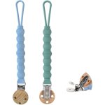 Lot de 2 cha�nes porte - t�tine en silicone, porte - sucette pour b�b�, fabriqu� en silicone alimentaire, ...