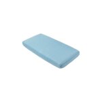 Lot de 2 draps housse 70 x 140 cm all over ours / uni bleu - babycalin