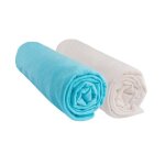 Lot de 2 draps housse bb 40x80 extensible 40x90 pour couffin berceau 40 x 80 100% coton easy dort oeko ...
