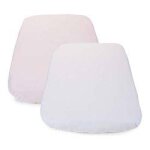 Lot de 2 draps housse next2me forever pink pois - chicco