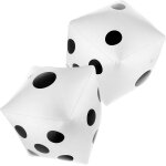 Lot de 2 d�s gonflables, cubes g�ants gonflables pour piscine - d�s g�ants pour jeux de piscine, jeux ...