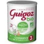 Lot de 2 - guigoz - lait de croissance en poudre bio - 3ème age - dès 10 mois a 36 mois 800g Lot de 2 - guigoz - lait de croissance en poudre bio - 3ème age - dès 10 mois a 36 mois 800g