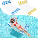 Lot de 2 hamacs gonflables flottants, 4 en 1, pour piscine, matelas gonflable, pour piscine, pour publicit ...