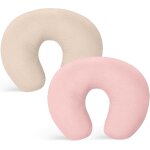 Lot de 2 housses de coussin d'allaitement en mousseline de coton doux pour nouveau - n - cadeaux pour ...