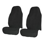 Lot de 2 housses de siege auto en serviette, noires, pour la natation, la voiture, les fourgonnettes, ...