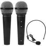 Lot de 2 microphones simuls, en plastique paillet, pour enfants, pour karaok ou accessoires de costume ...