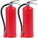 Lot de 2 mini extincteurs simulés pour maison de poupée, jouet pour voiture télécommandée à l'échelle ... Lot de 2 mini extincteurs simulés pour maison de poupée, jouet pour voiture télécommandée à l'échelle ...