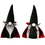 Lot de 2 nains de jardin dcoratifs pour halloween, nains sudois, poupes pre nol, elfes de l'amour, ...