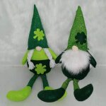 Lot de 2 nains de jardin en peluche pour la saint - patrick - dcorations scandinaves tomte elf mr et ...