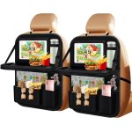 Lot de 2 organisateurs de siège de voiture, grande protection de dossier, pour enfants, poche pour tablette ... Lot de 2 organisateurs de siège de voiture, grande protection de dossier, pour enfants, poche pour tablette ...