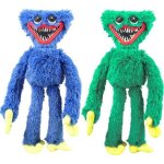 Lot de 2 peluches poppy playtime huggy wuggy poup�e - bleu et vert 40cm