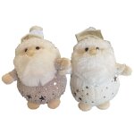 Lot de 2 pere noel d�corations de sapin en peluche a suspendre