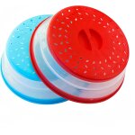 Lot de 2 protections anti - eclaboussures pliables pour micro - ondes, passoire, gadget de cuisine pour ... Lot de 2 protections anti - eclaboussures pliables pour micro - ondes, passoire, gadget de cuisine pour ...