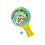 Lot de 2 raquettes de plage minions - homerokk - jaune - mixte