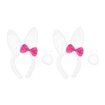 Lot de 2 serre - têtes et queues de lapin blanc en peluche ¿ accessoires amusants pour pâques, cosplay ... Lot de 2 serre - têtes et queues de lapin blanc en peluche ¿ accessoires amusants pour pâques, cosplay ...