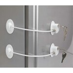 Lot de 2 serrures de rfrigrateur avec 4 cls, serrure de porte de conglateur de dortoir et serrure ...