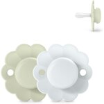 Lot de 2 sucettes b�b� 0 / 6 mois, sucette ronde avec t�tine sym�trique sx pro en silicone, r�versible, ...