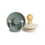 Lot 2 sucettes latex rope vert 0 - 6 mois de frigg