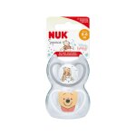 Lot de 2 sucettes physiologiques 0 - 6 mois space winnie - gris