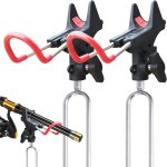 Lot de 2 supports de canne a p�che universels en acier inoxydable r�glables a 360 - accessoires de p�che ...