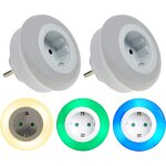 Lot de 2 veilleuse led pour enfants avec prise 11 - 253 lampe d'orientation avec capteur crépusculaire ... Lot de 2 veilleuse led pour enfants avec prise 11 - 253 lampe d'orientation avec capteur crépusculaire ...