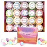 Lot de 20 bombes de bain moussantes bio et naturelles fabriques a la main avec huiles essentielles relaxantes ...