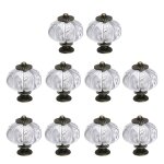 Lot de 20 boutons de citrouille en acrylique transparents pour portes, placards, tiroirs, commodes, placards, ... Lot de 20 boutons de citrouille en acrylique transparents pour portes, placards, tiroirs, commodes, placards, ...