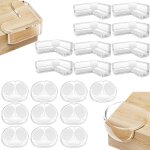 Lot de 20 coin de table protection bebe, transparent protection angle meuble, auto - adhsif protection ...