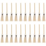 Lot de 20 mini balais miniatures en paille pour maison de poupe mini balais de sorcire en paille  ...