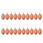Lot de 20 porte - cls ballon de rugby pour les ftes, balle anti - stress de rugby, rcompense de scolaire, ...