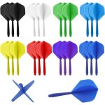 Lot de 24 ailettes de flchettes intgres avec tige, systme de vols et de tiges intgrs, accessoires ...