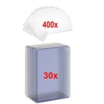 Lot de 25 manchons de cartes et 400 films de protection pour cartes a collectionner, bouclier magique, ... Lot de 25 manchons de cartes et 400 films de protection pour cartes a collectionner, bouclier magique, ...