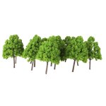 Lot de 25 maquettes d'arbres en plastique, train, chemins de fer, table de sable, amnagement de paysage, ...