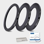 Lot de 3 bagues d'adaptation (105 mm) pour filtre d'objectif, bague step down compatible avec toutes ...